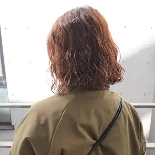 ショート パーマ KOKI/ ボブ/ パーマ/透明感カラーのヘアスタイル