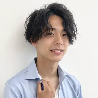 ショート メンズ メンズカット✂️ パーマ寺西優真のヘアスタイル