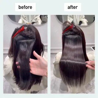 ロング ジョー/ 縮毛矯正の専門家のヘアスタイル