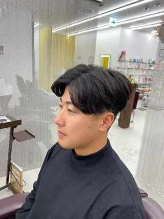 ショート メンズ メンズカット/セ ンターパート/Ryuのヘアスタイル