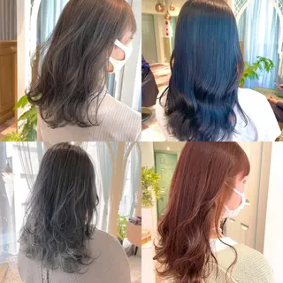 セミロング カラー パーマ ヘアアレンジ キッズ ネイル マツエク・マツパ 髪質改善 の達人/杉原碧仁のヘアスタイル
