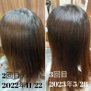 セミロング katae sayoriのヘアスタイル