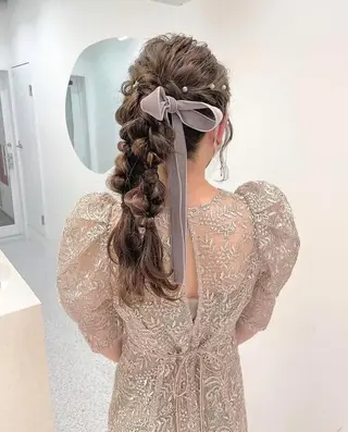 ヘアアレンジ 透明感カラー🤍 Haruka🤍のヘアスタイル