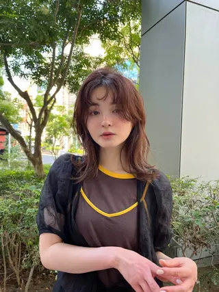 セミロング カラー L amp柏🌱 tamaのヘアスタイル