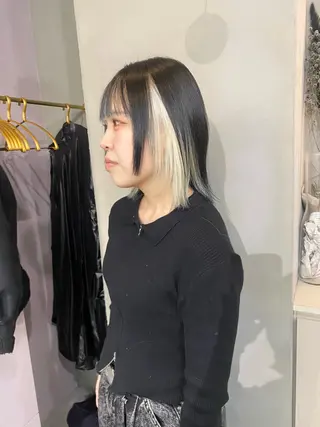 ミディアム カラー 前橋 姫奈のヘアスタイル
