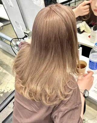 セミロング カラー パーマ ヘアアレンジ メンズ ササキカズマ〻透明感 〻色落ち〻赤み消しのヘアスタイル