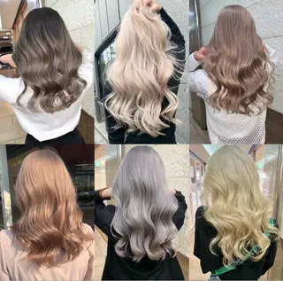 カラー Seleneキズナ ワンカラー/ブリーチのヘアスタイル