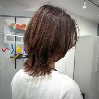 ミディアム ショート/ウルフ カットモデル募集のヘアスタイル