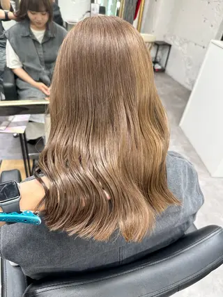 ミディアム カラー ヘアアレンジ 久米 治仁のヘアスタイル