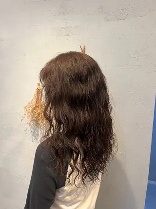 ロング パーマ ete カイエダのヘアスタイル