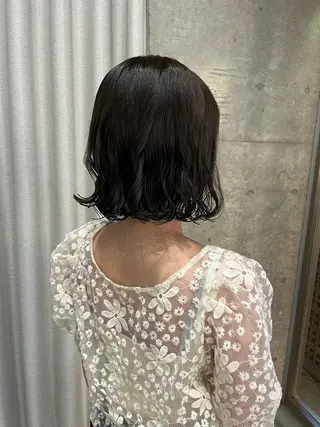 ショート パーマ ロングパーマ木村 ボブパーマのヘアスタイル