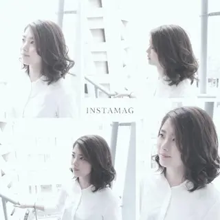 セミロング カラー パーマPrivate SalonNoa名駅のヘアスタイル