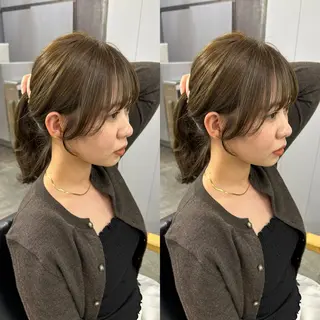 ロング カラー ヘアアレンジ 髪質改善🩵縮毛矯正 代々木/木下のヘアスタイル