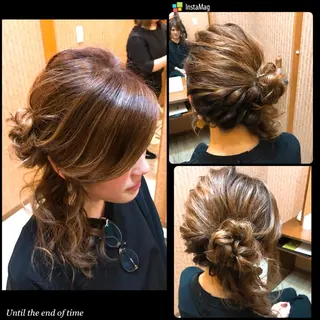 ヘアアレンジ 福永 里奈のヘアスタイル