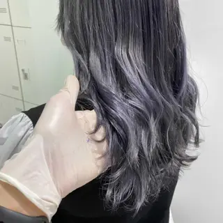 セミロング カラー パーマ ヘアアレンジ ネイル マツエク・マツパ 韓国風ベージュ🤎 赤みなし🌿横浜🤎のヘアスタイル