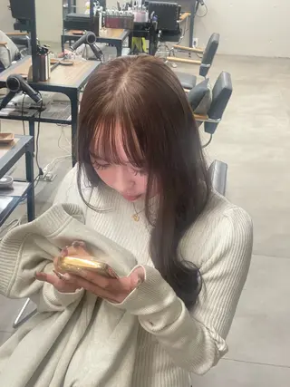 ロング カラー 田川 聖菜のヘアスタイル