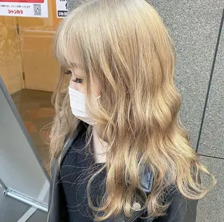 ロング カラー 🧡色落ちまで2度綺 麗なカラー🧡ヨシキのヘアスタイル