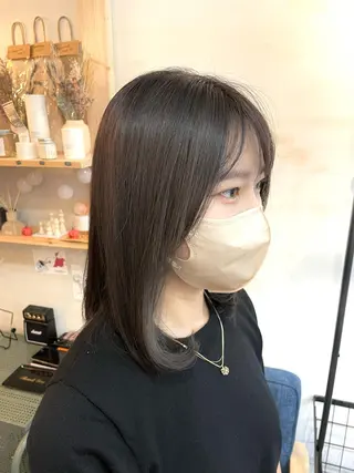 ミディアム カラー 水素トリートメント/ 髪質改善/ナカノメのヘアスタイル