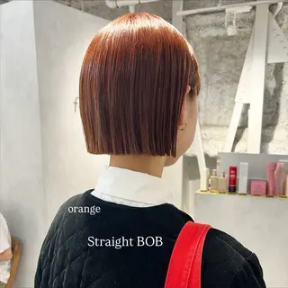 ショート カラー 切りっぱなしBOB 職人💜Anzuのヘアスタイル