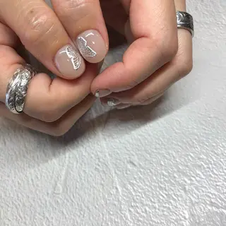 ネイル パラあり！フィルイン 美フォルムのネイルデザイン
