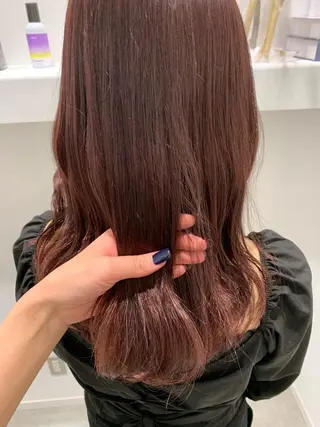 セミロング カラー ブリーチなしWカラー ／レイヤー🎀マリノのヘアスタイル