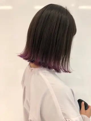 ミディアム カラー 相川 愛実のヘアスタイル