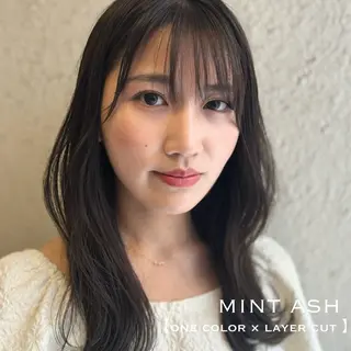 セミロング カラー ⌇🌹透明感カラー 🌹ᴍᴇɢᴜᴍɪ ⌇のヘアスタイル