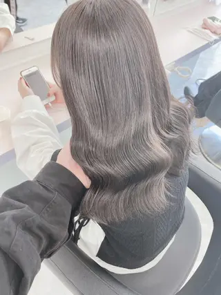 ロング カラー 💕コテ巻き風パーマ 💕KEIYA 💕のヘアスタイル