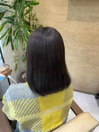 セミロング カラー ブリーチなしwカラー /艶カラー/oukaのヘアスタイル