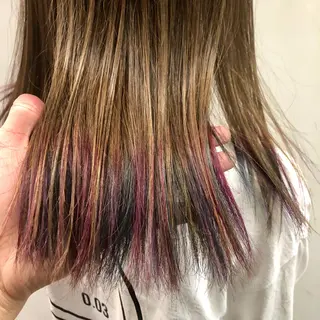 ミディアム カラー 東條 克義のヘアスタイル