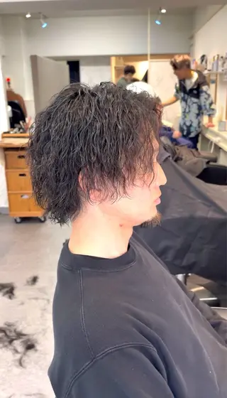 パーマ メンズ メンズサロン リョウタのヘアスタイル