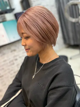 ショート カラー 美容室シャルム⭐️ 清水　勇希🩷のヘアスタイル