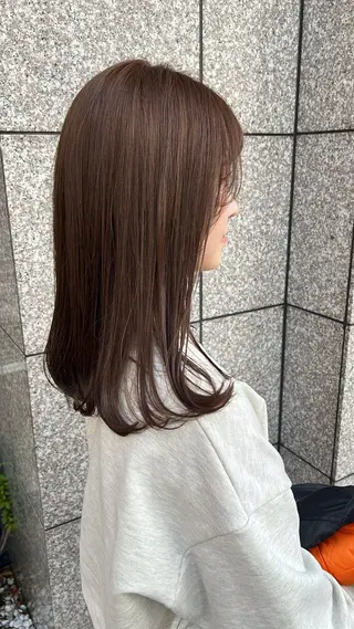 カラー 透明感カラー🫧 高田李胡のヘアスタイル