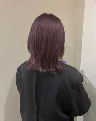 セミロング カラー natsuki /HUIのヘアスタイル