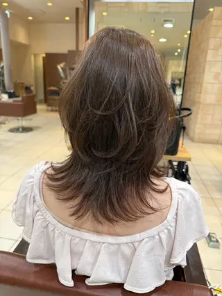 ミディアム 川崎レイヤーカット /江口真正のヘアスタイル