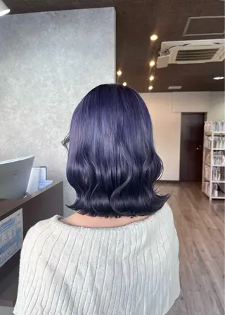 ミディアム カラー 村田梨乃/ minim hairのヘアスタイル