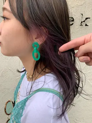 ロング カラー 髪質改善色素改善特化 keiのヘアスタイル