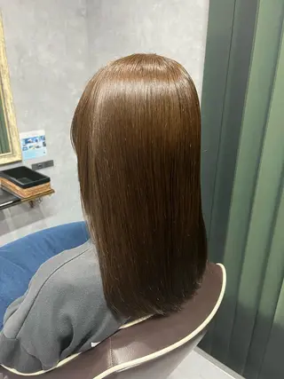 セミロング 髪質改善美容室／白石 凌大のヘアスタイル
