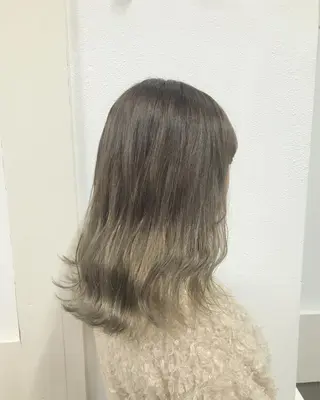 ミディアム カラー ヘアアレンジ GiseL天神カラー 髪質改善/ブリーチのヘアスタイル