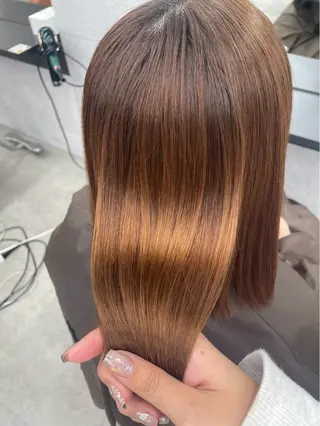 ミディアム ツヤカラー🧸💫 のりかのヘアスタイル