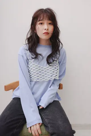 ロング 似合わせカット /ニュアンスパーマのヘアスタイル