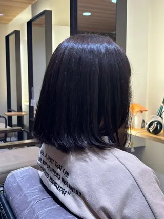ミディアム カラー 鈴木 沙都のヘアスタイル
