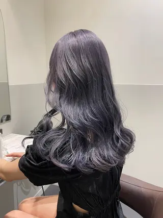 セミロング カラー 〻ツヤハイトーン🩰 🤍HARUCAのヘアスタイル