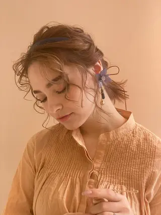ショート カラー 小顔レイヤー/ ベージュ🤍Rieのヘアスタイル