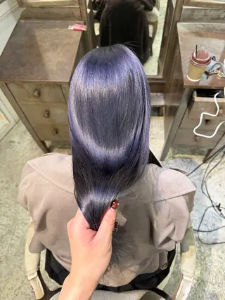 ロング 💖艶ダメージレス激 可愛カラーKAO💖のヘアスタイル