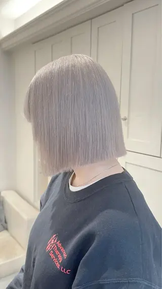 セミロング カラー ヒロミ/ミルクティー /ブロンド/ピンクのヘアスタイル