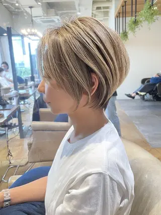 ショート 銀座/大人ショート/ 絶壁解消/若狭真央のヘアスタイル