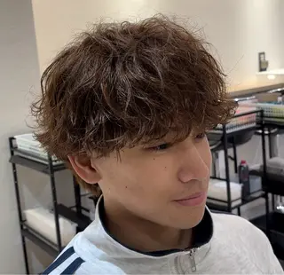 パーマ ヘアアレンジ メンズ メンズパーマ美容師 りゅうせいのヘアスタイル