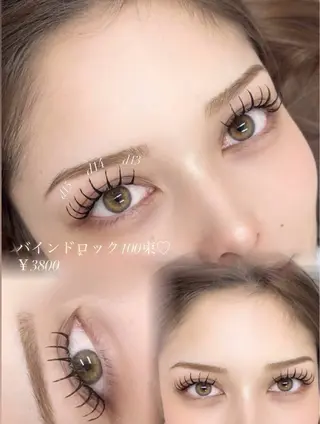 マツエク・マツパ nun/ akari🎀のマツエク・マツパデザイン