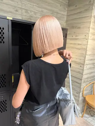 ミディアム カラー 色落ち綺麗透明感カラ /ボブ/ナカツヒカルのヘアスタイル